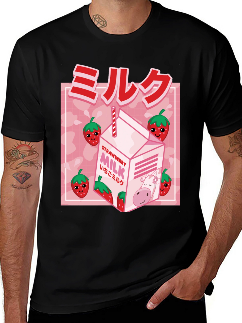 Strawberry Milk Graphic Tee