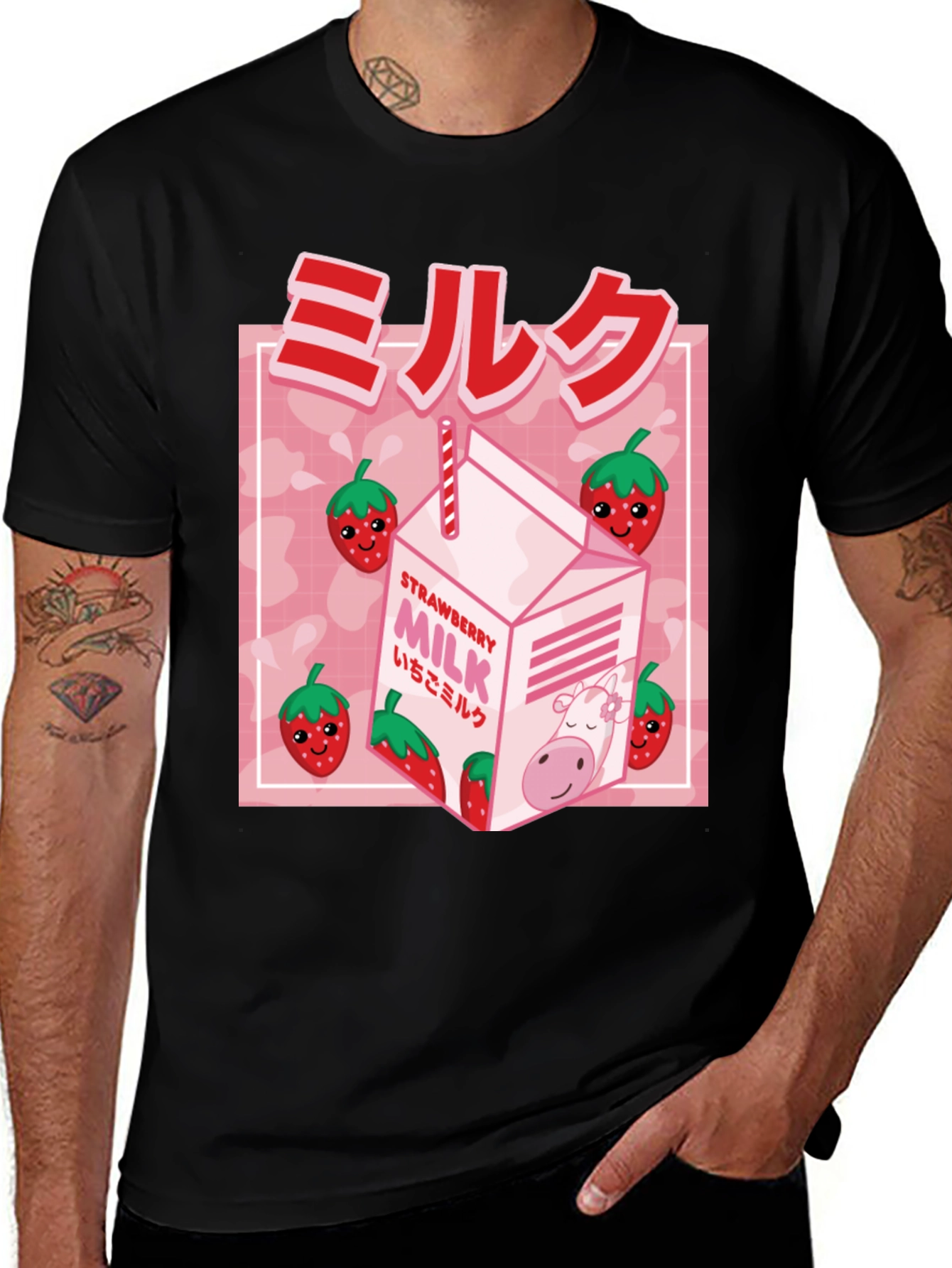 Strawberry Milk Graphic Tee