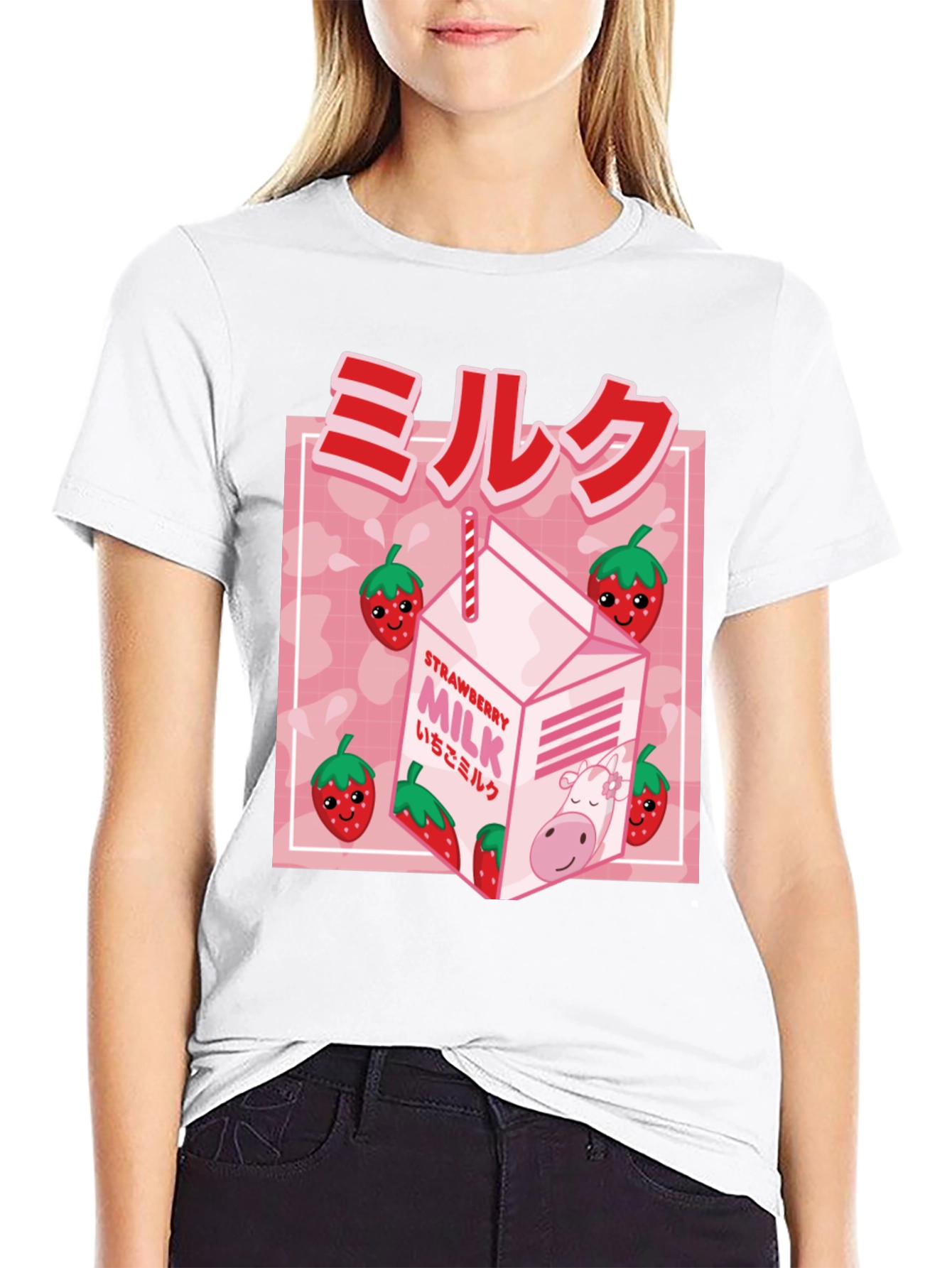 Strawberry Milk Graphic Tee