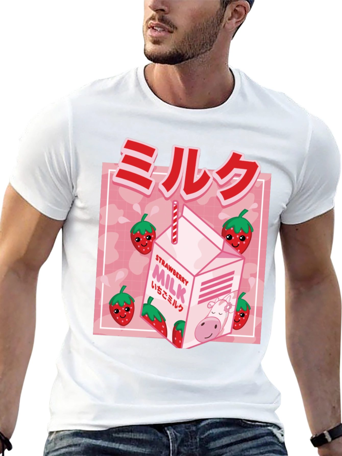 Strawberry Milk Graphic Tee