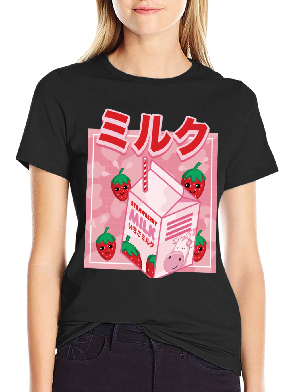 Strawberry Milk Graphic Tee