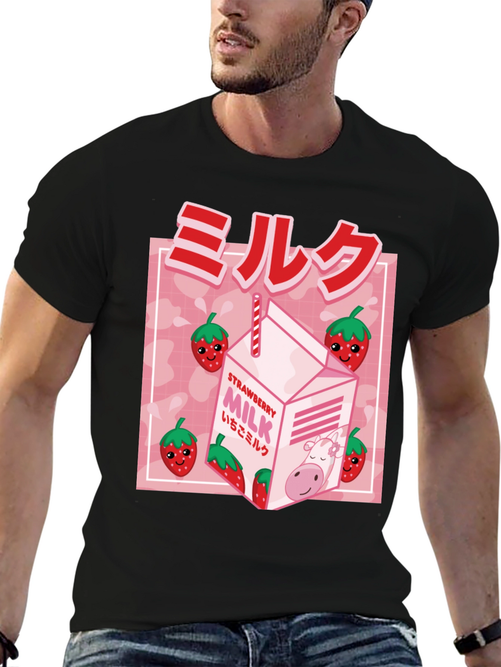 Strawberry Milk Graphic Tee