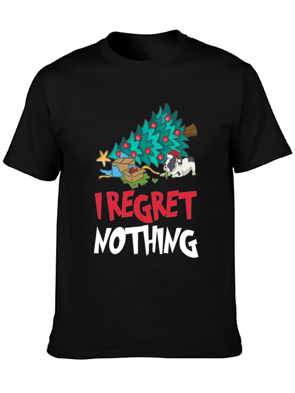 I Regret Nothing Christmas Dog T-Shirt