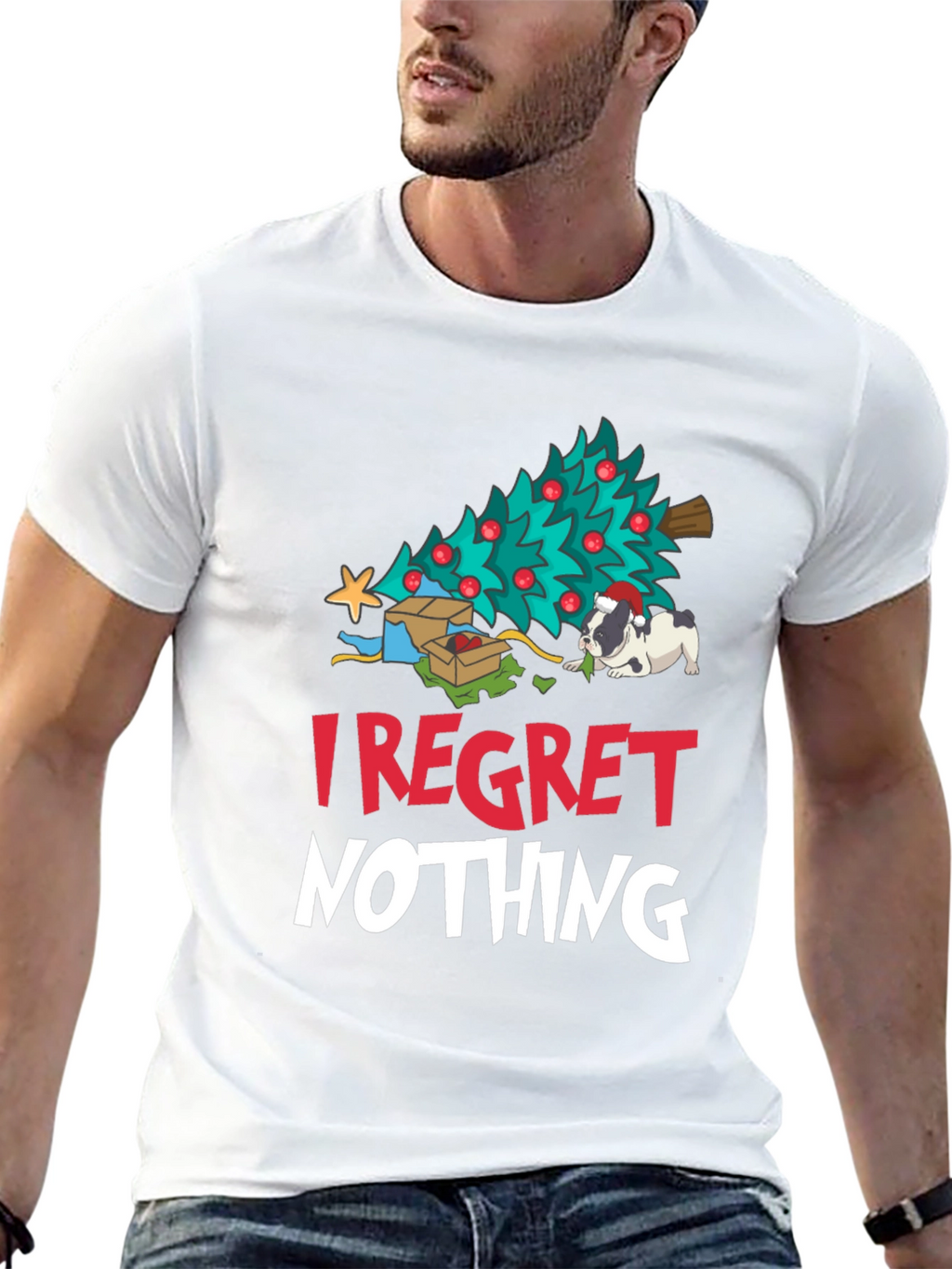 I Regret Nothing Christmas Dog T-Shirt