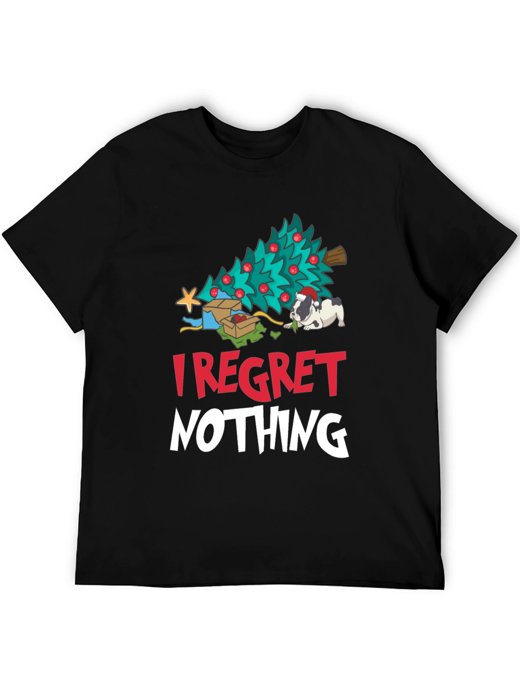 I Regret Nothing Christmas Dog T-Shirt