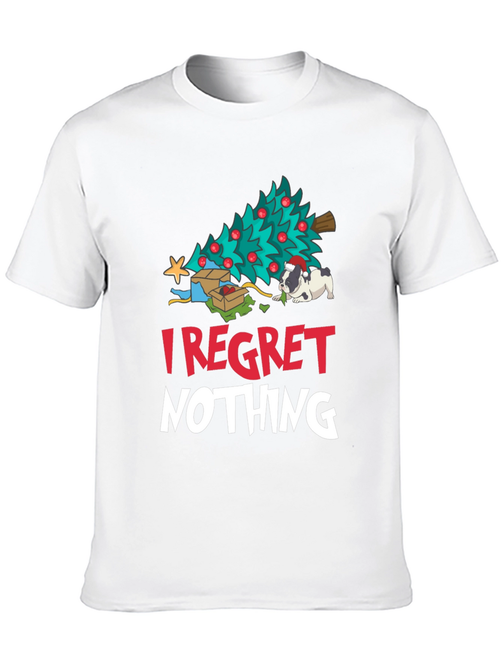 I Regret Nothing Christmas Dog T-Shirt