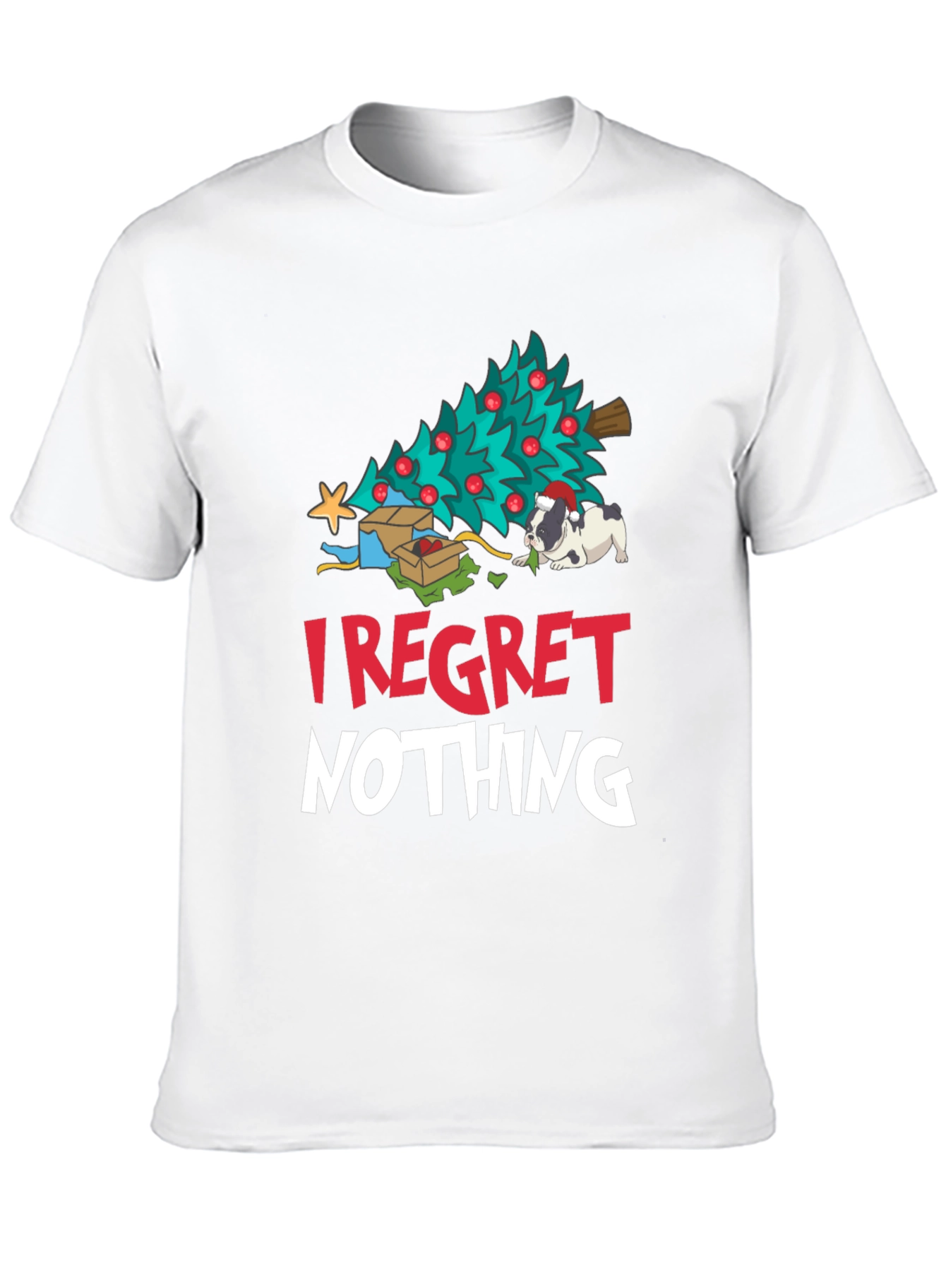 I Regret Nothing Christmas Dog T-Shirt