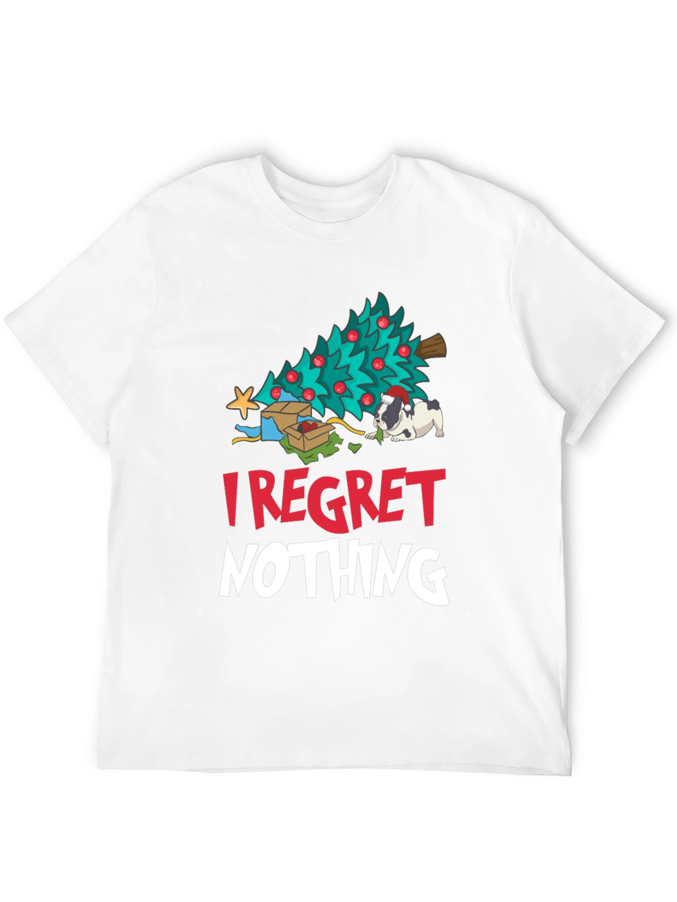 I Regret Nothing Christmas Dog T-Shirt