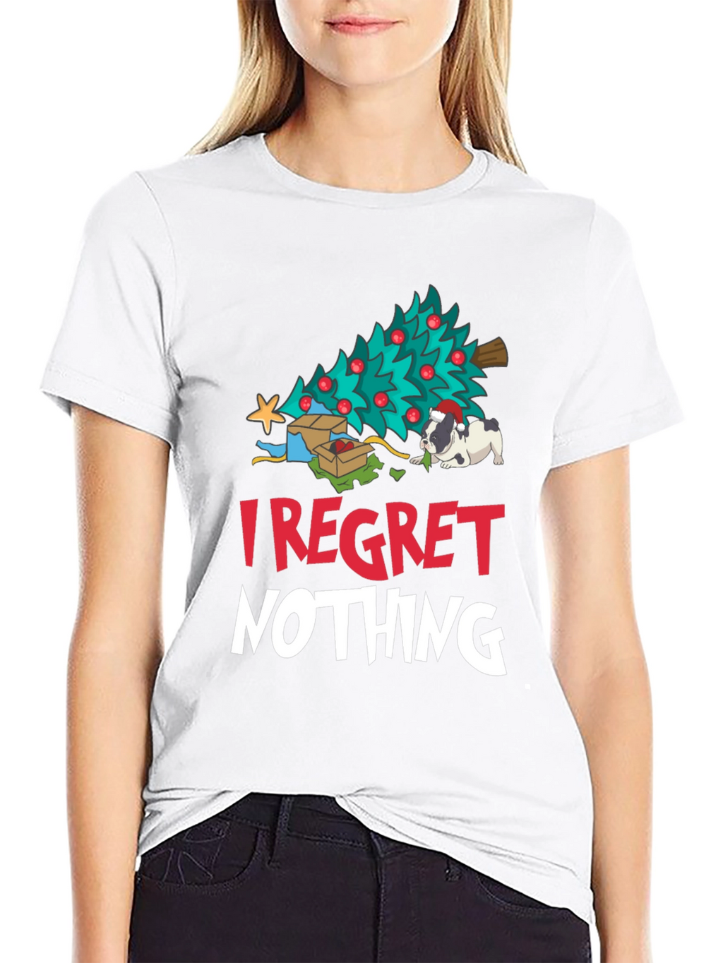 I Regret Nothing Christmas Dog T-Shirt