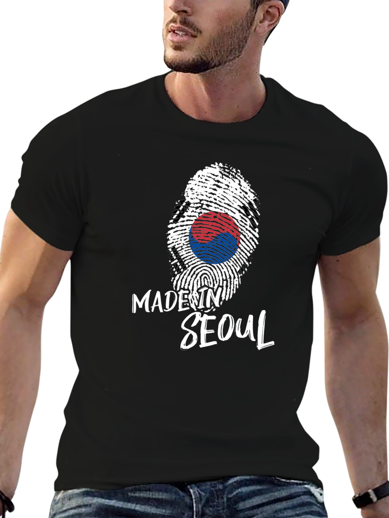 Made in Seoul Fingerprint Flag Graphic Tee