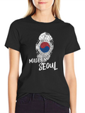 Made in Seoul Fingerprint Flag Graphic Tee