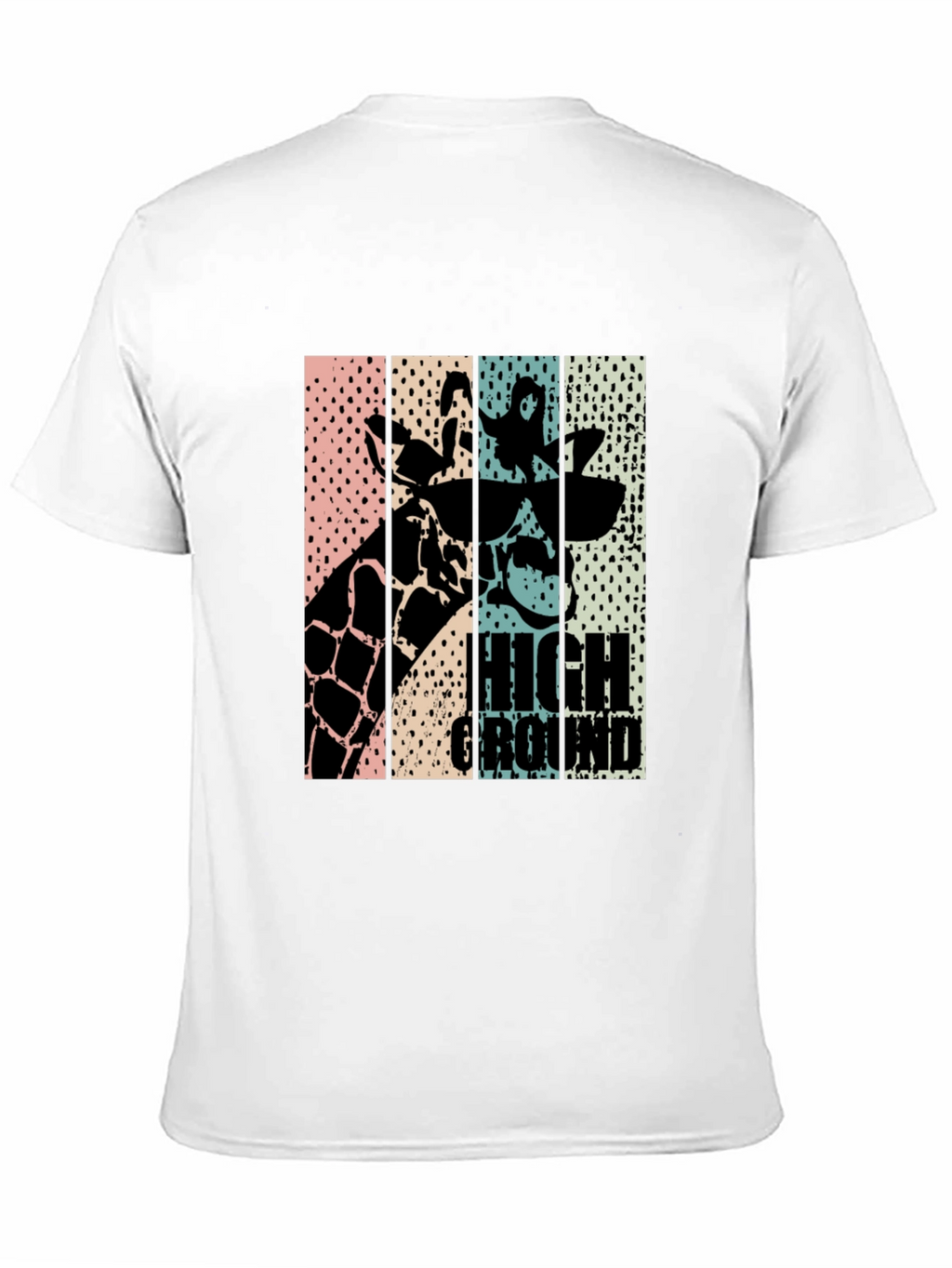 High Ground Giraffe Graphic Tee - Cool Animal Design