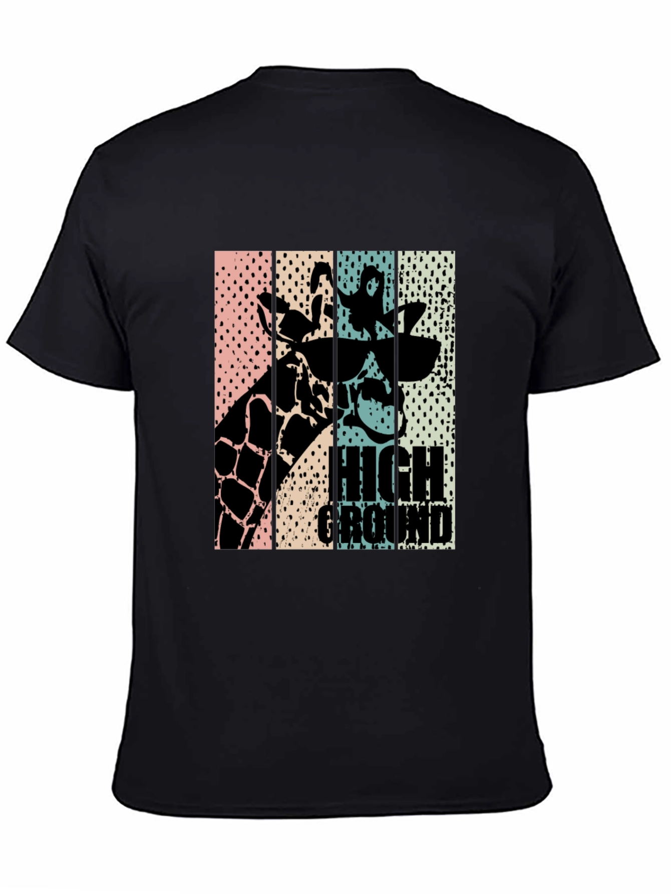 High Ground Giraffe Graphic Tee - Cool Animal Design
