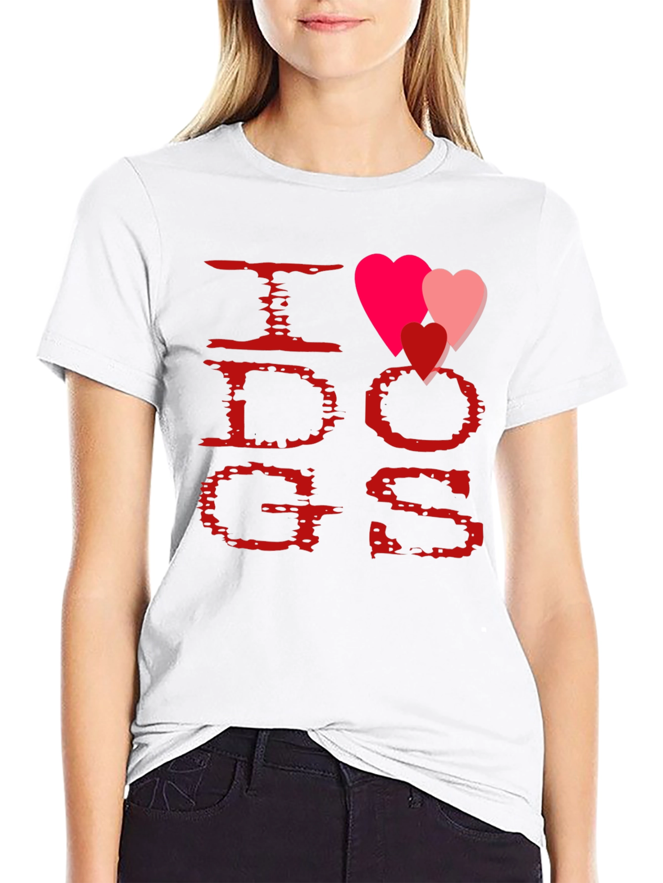 I Heart Dogs T-Shirt - Black - Unisex