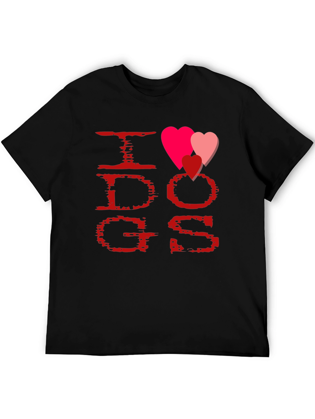 I Heart Dogs T-Shirt - Black - Unisex