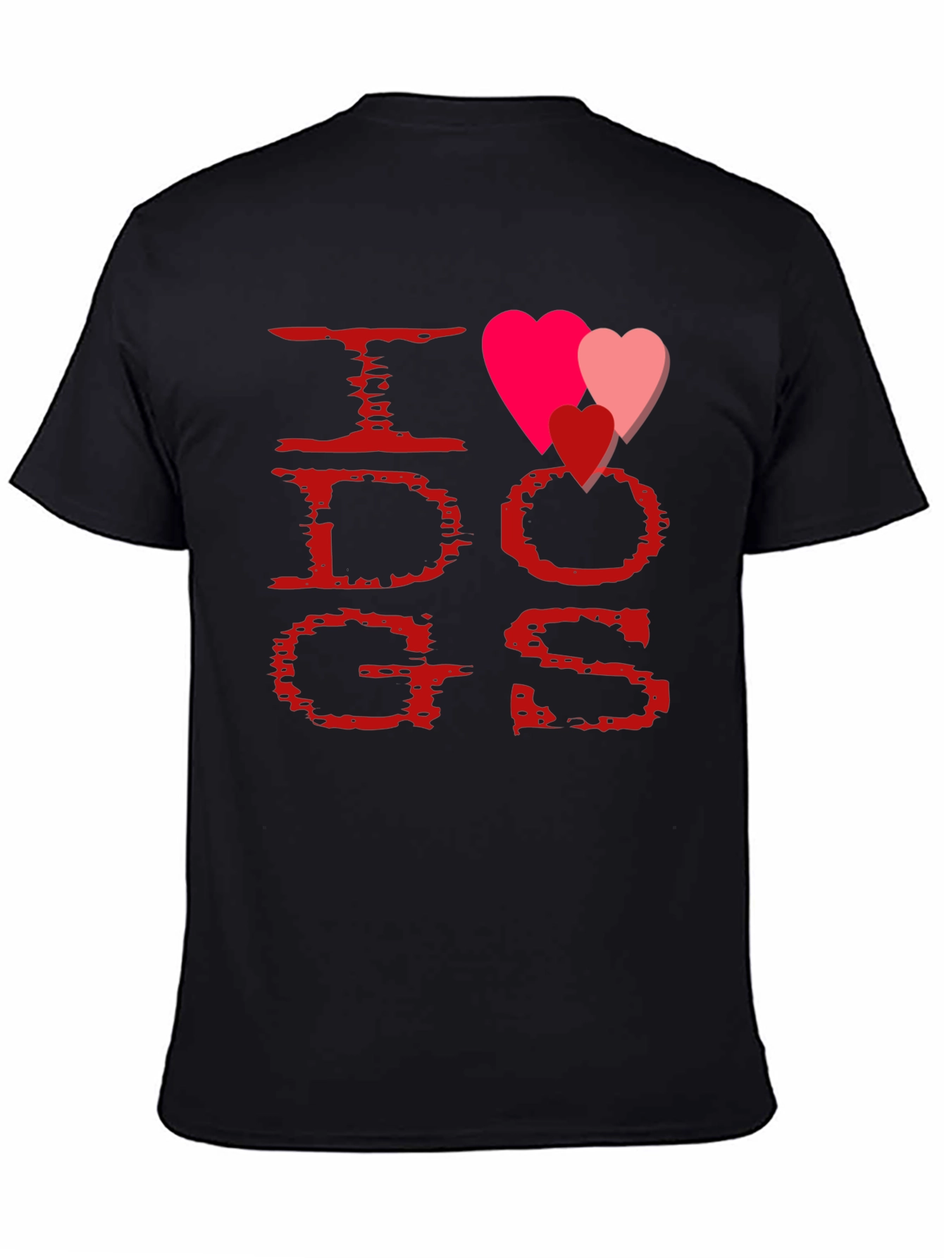 I Heart Dogs T-Shirt - Black - Unisex