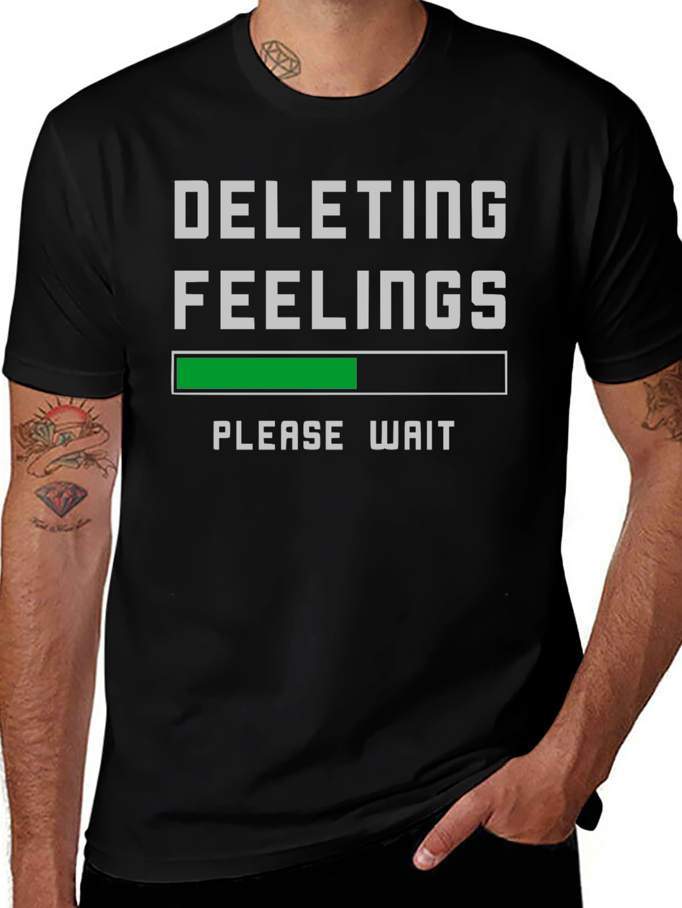 Deleting Feelings T-Shirt - Funny Sarcastic Graphic Tee