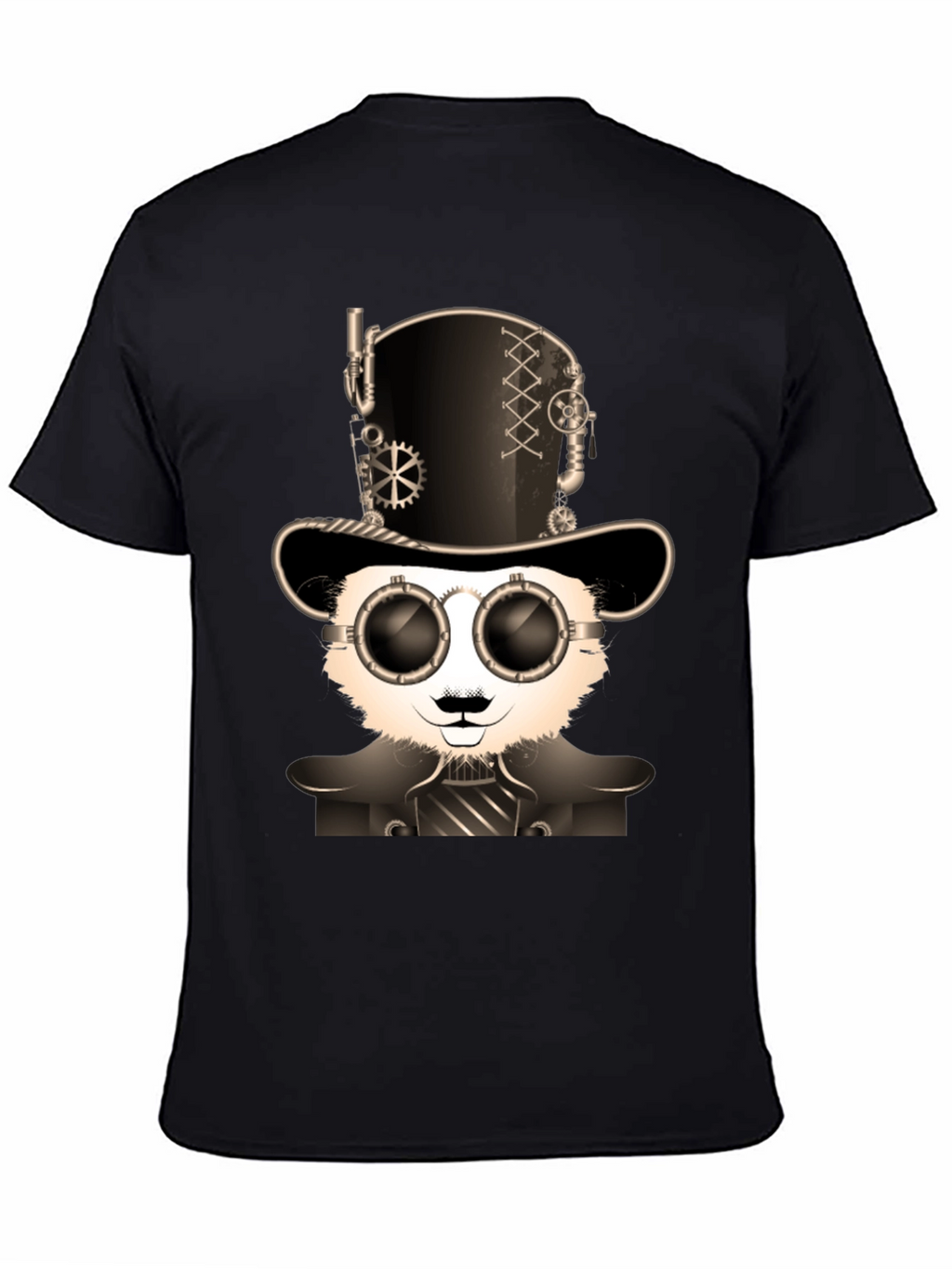 Steampunk Panda Graphic T-Shirt - Unique Design