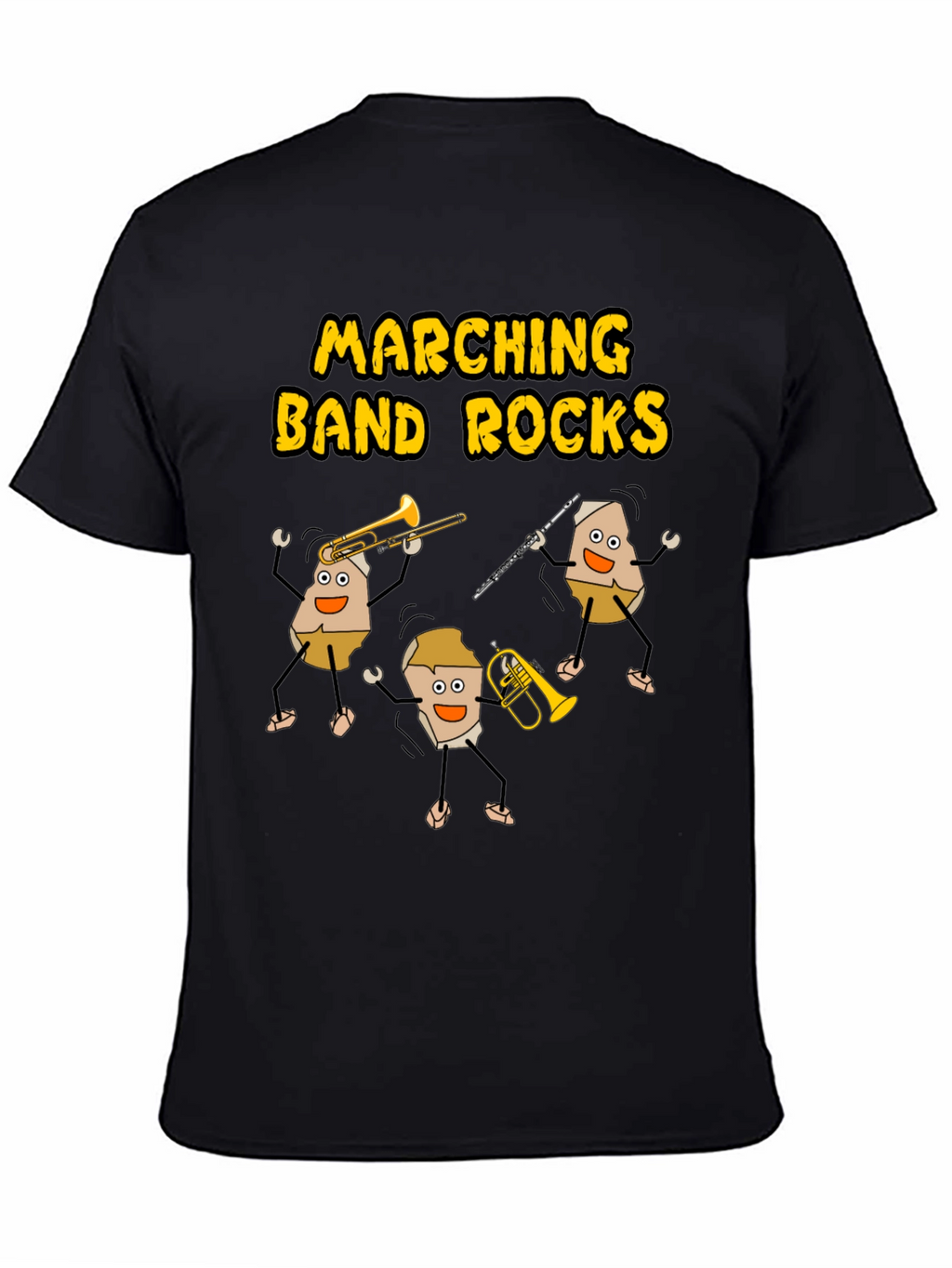 Marching Band Rocks Graphic T-Shirt