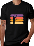 Archery Sunset Graphic T-Shirt - Black