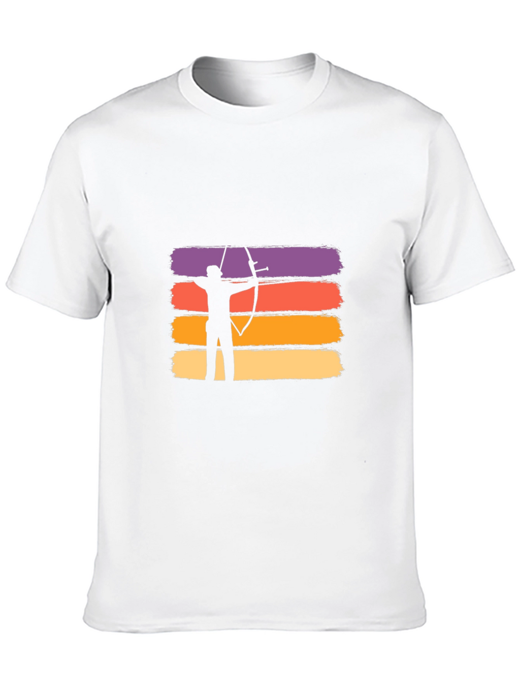 Archery Sunset Graphic T-Shirt - Black