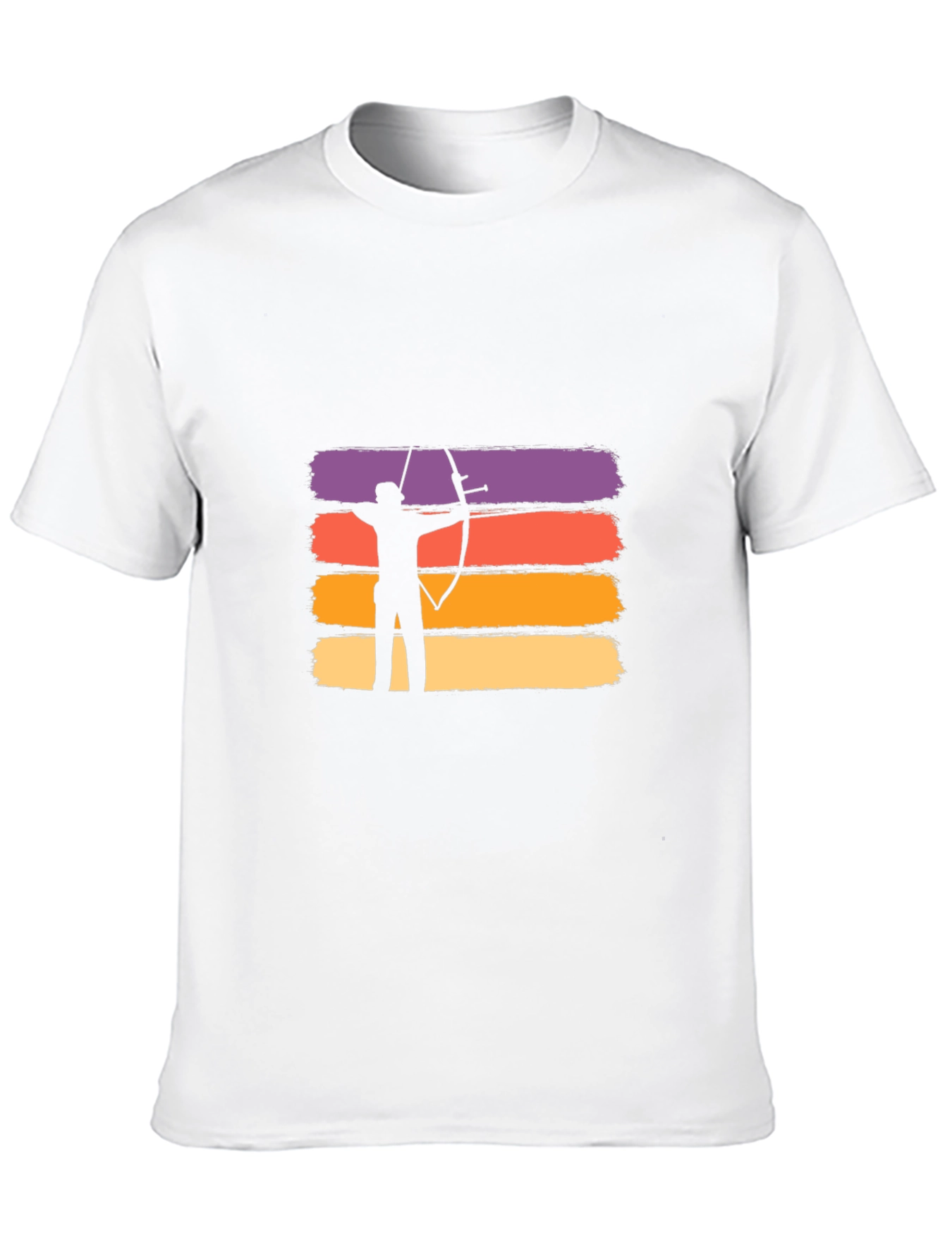Archery Sunset Graphic T-Shirt - Black