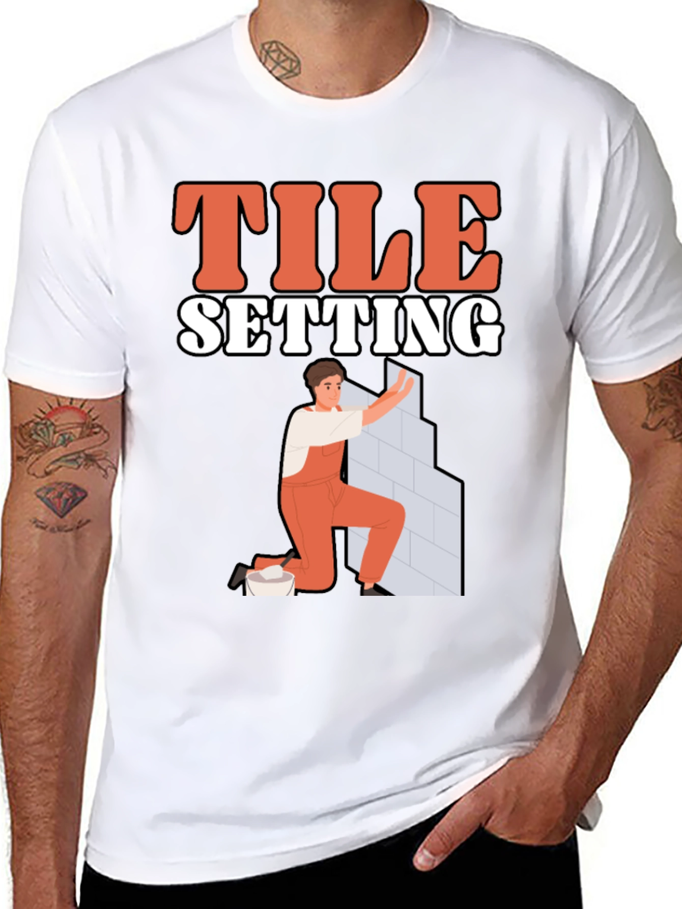 Tile Setting T-Shirt - Handyman Tee