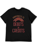 Happiness is Debits and Credits Graphic T-Shirt