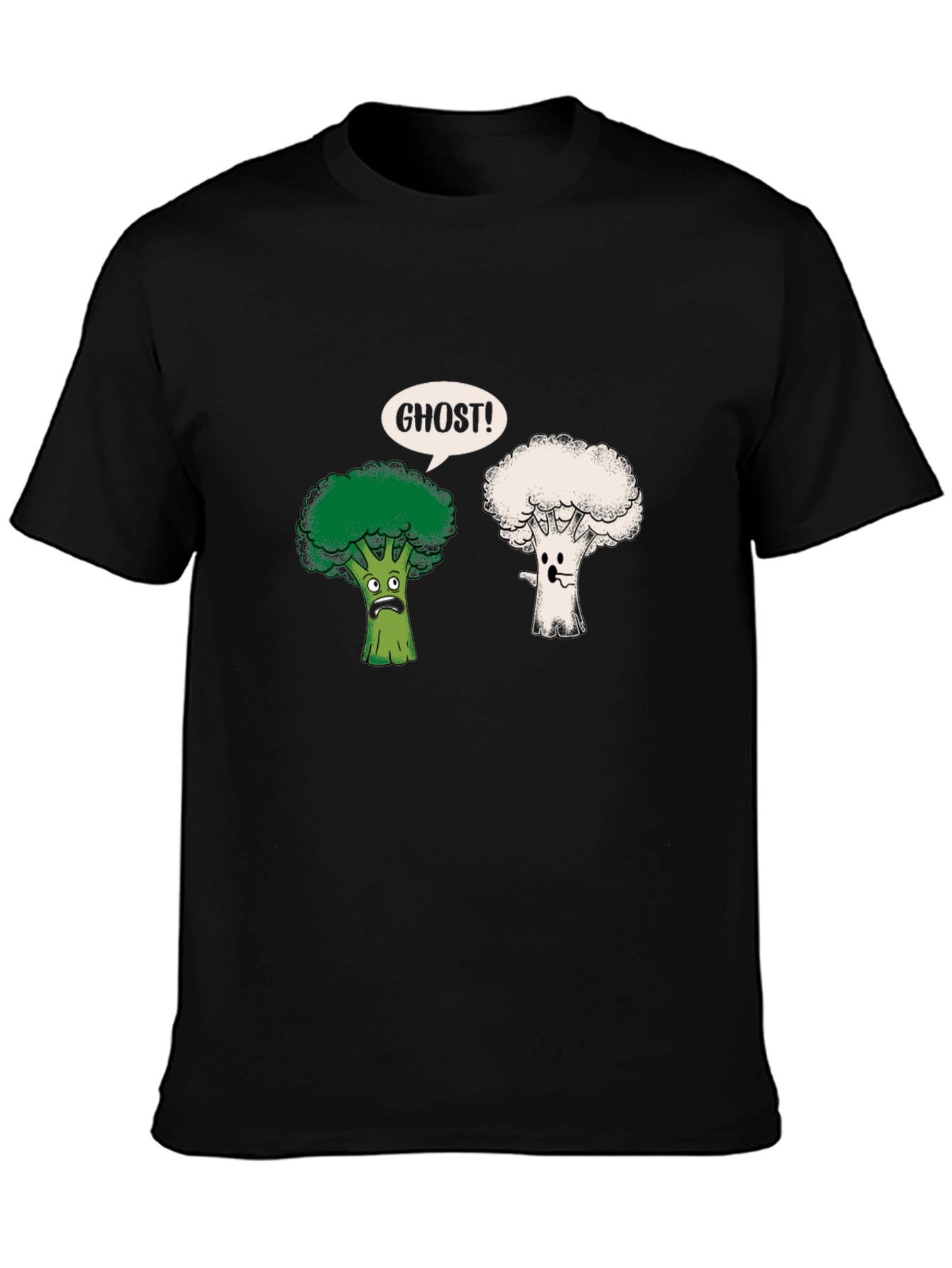 Funny Broccoli Ghost Graphic Tee