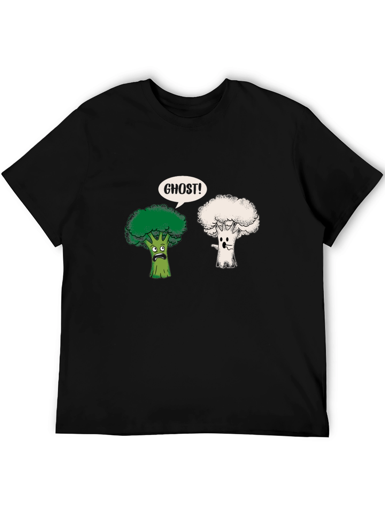 Funny Broccoli Ghost Graphic Tee
