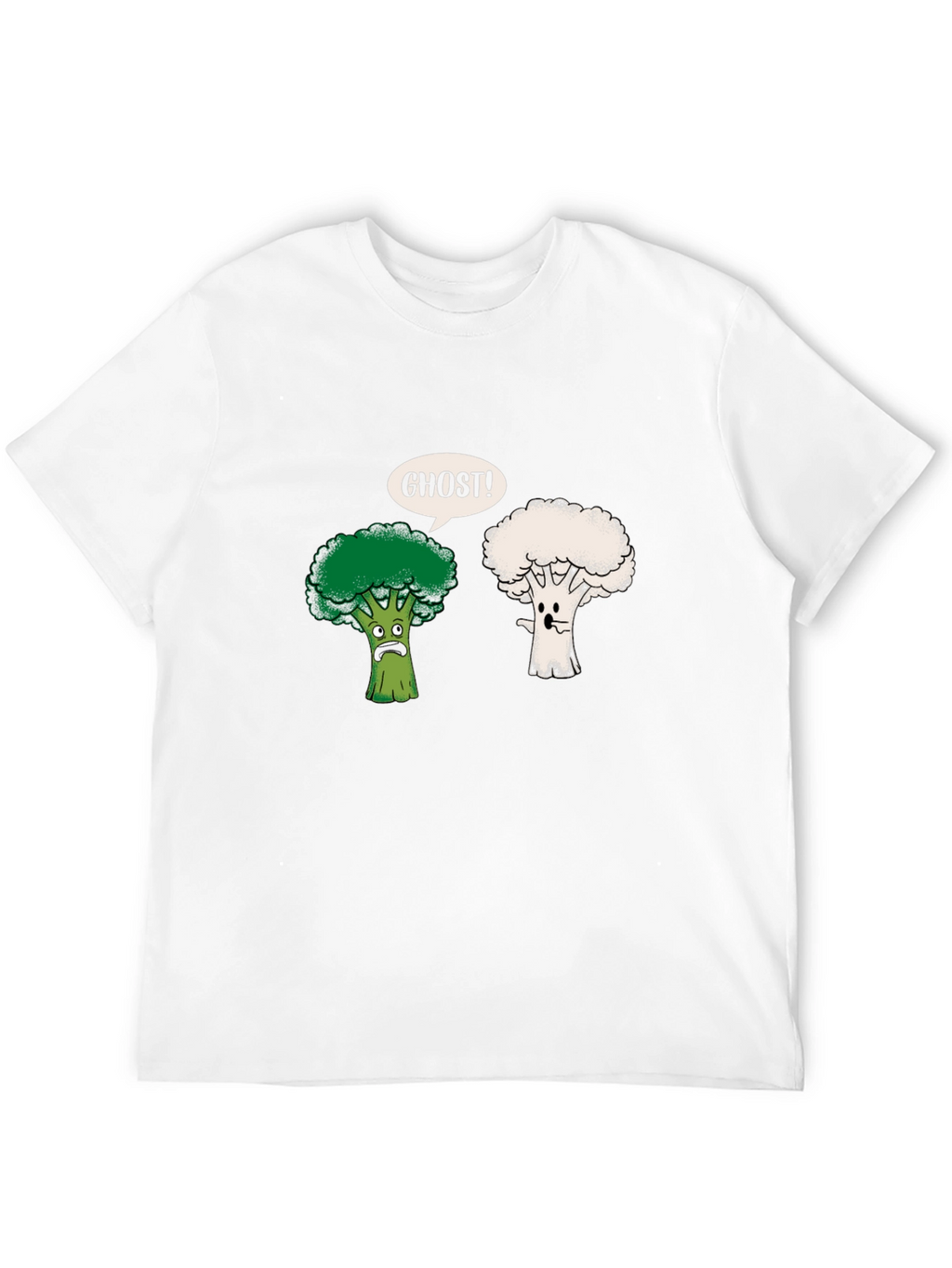 Funny Broccoli Ghost Graphic Tee
