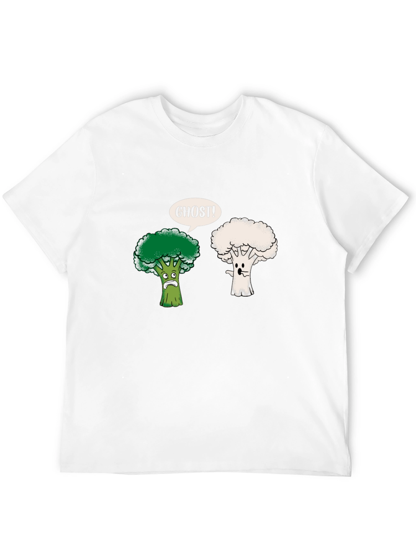 Funny Broccoli Ghost Graphic Tee