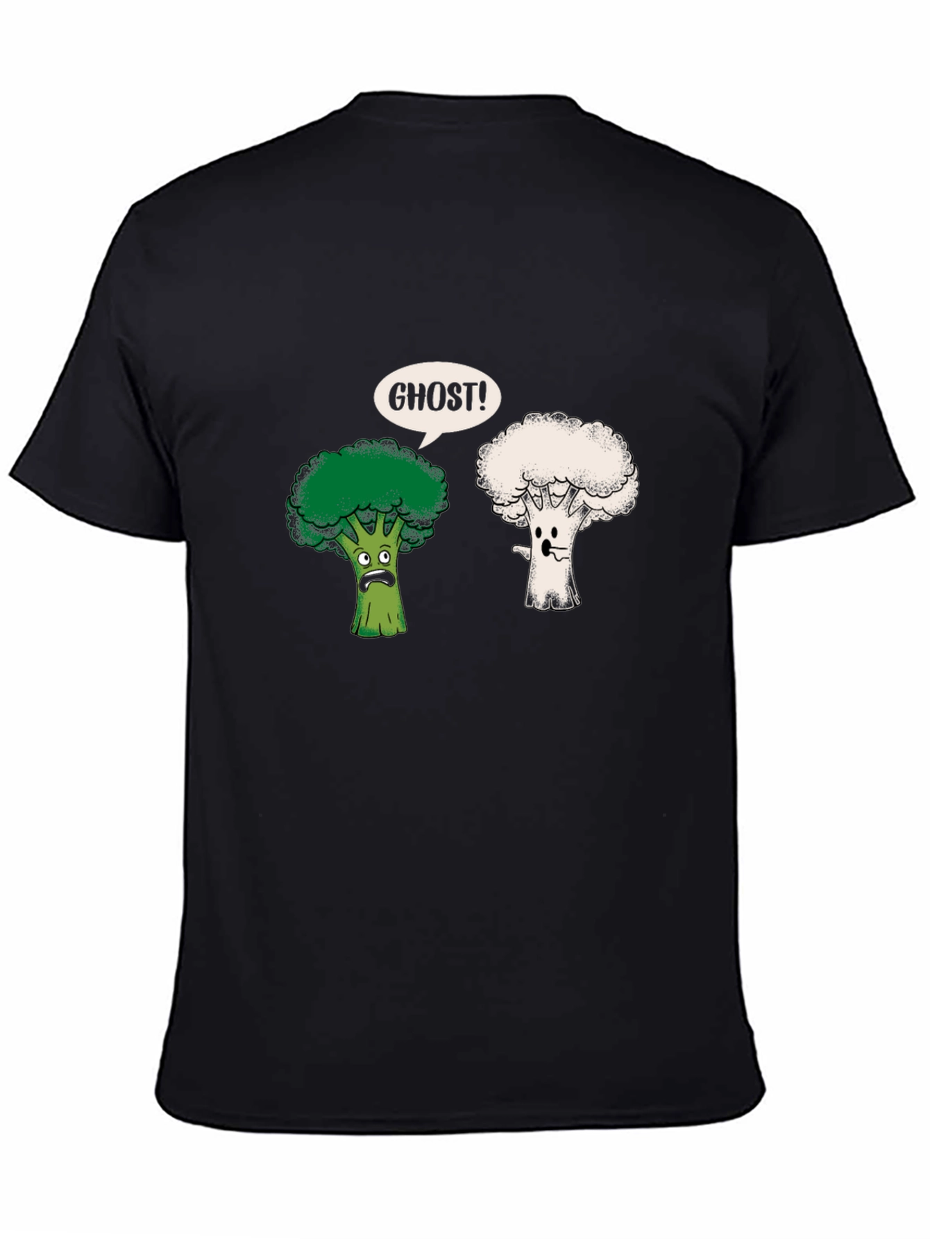 Funny Broccoli Ghost Graphic Tee