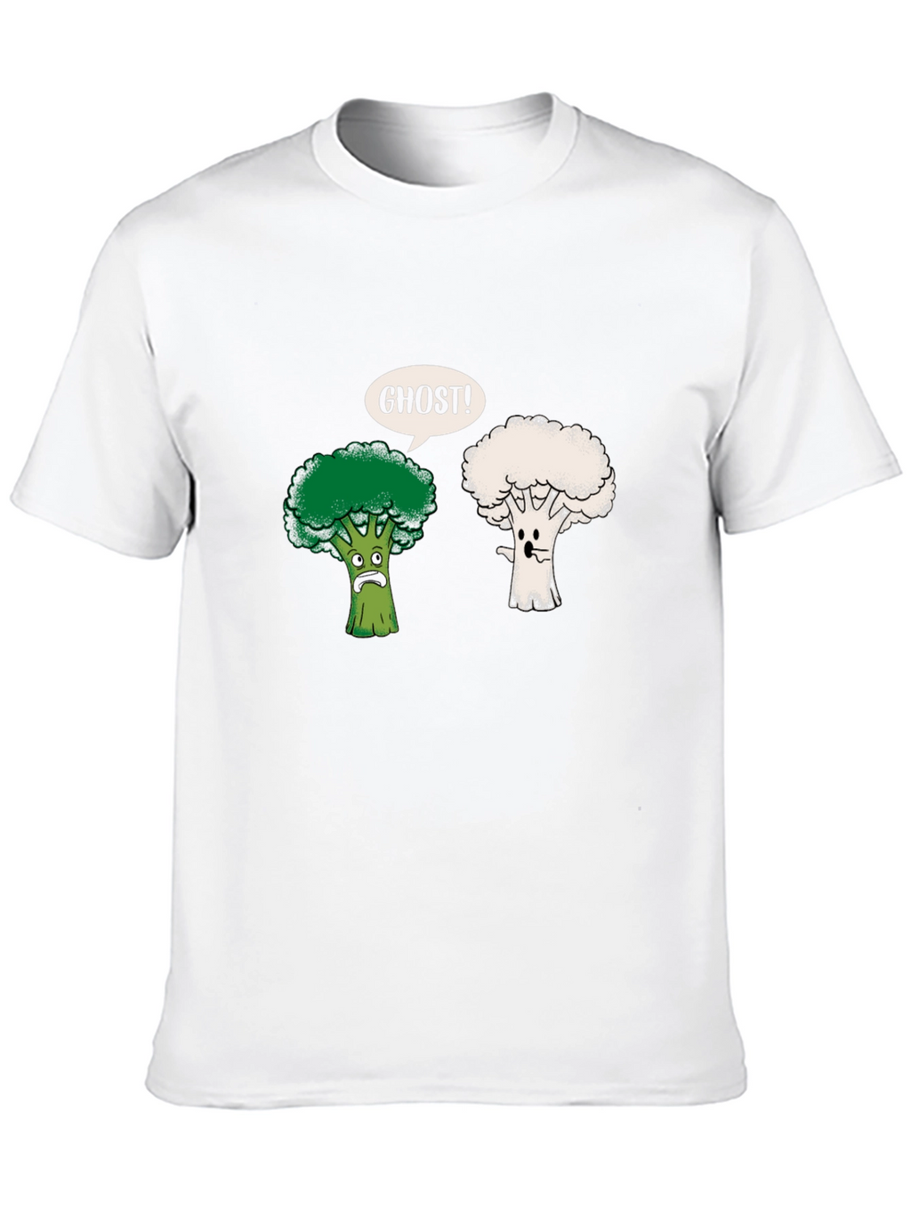 Funny Broccoli Ghost Graphic Tee
