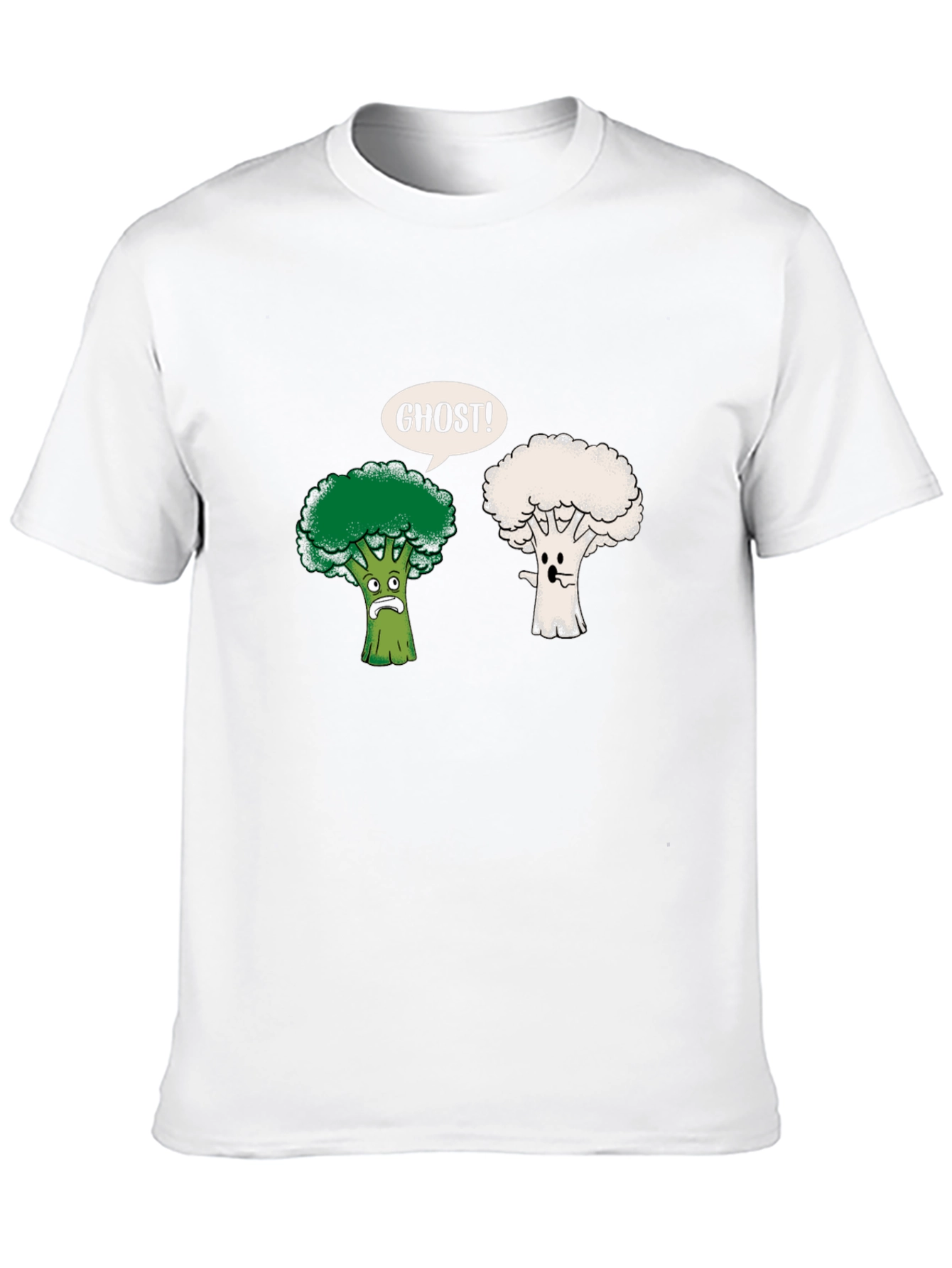Funny Broccoli Ghost Graphic Tee
