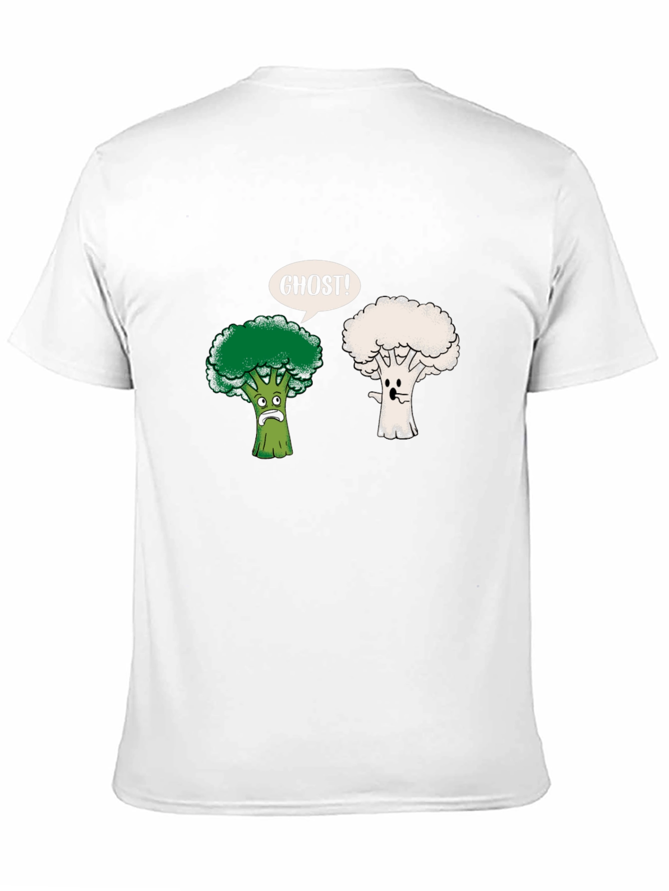 Funny Broccoli Ghost Graphic Tee