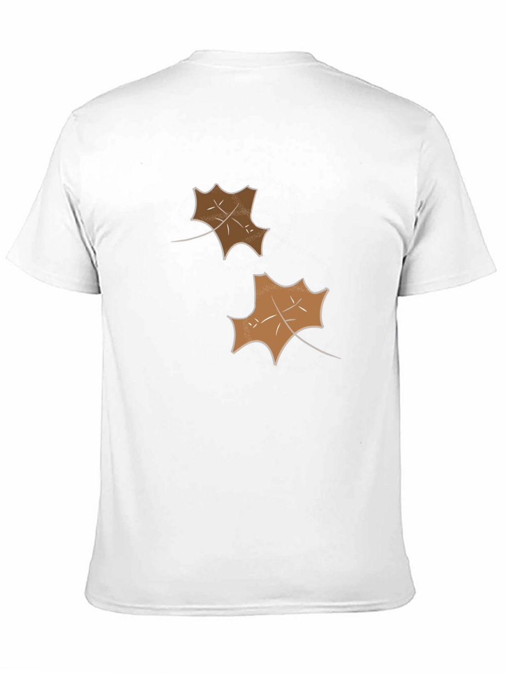 Mens Black Leaf Graphic Tee