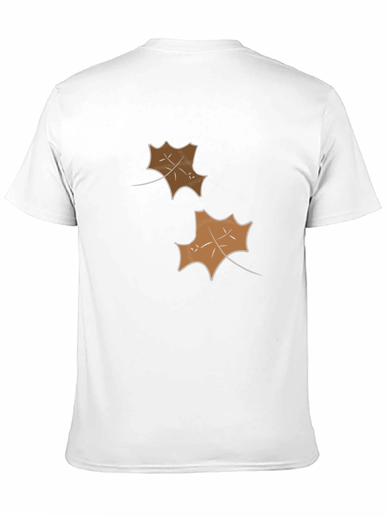 Mens Black Leaf Graphic Tee