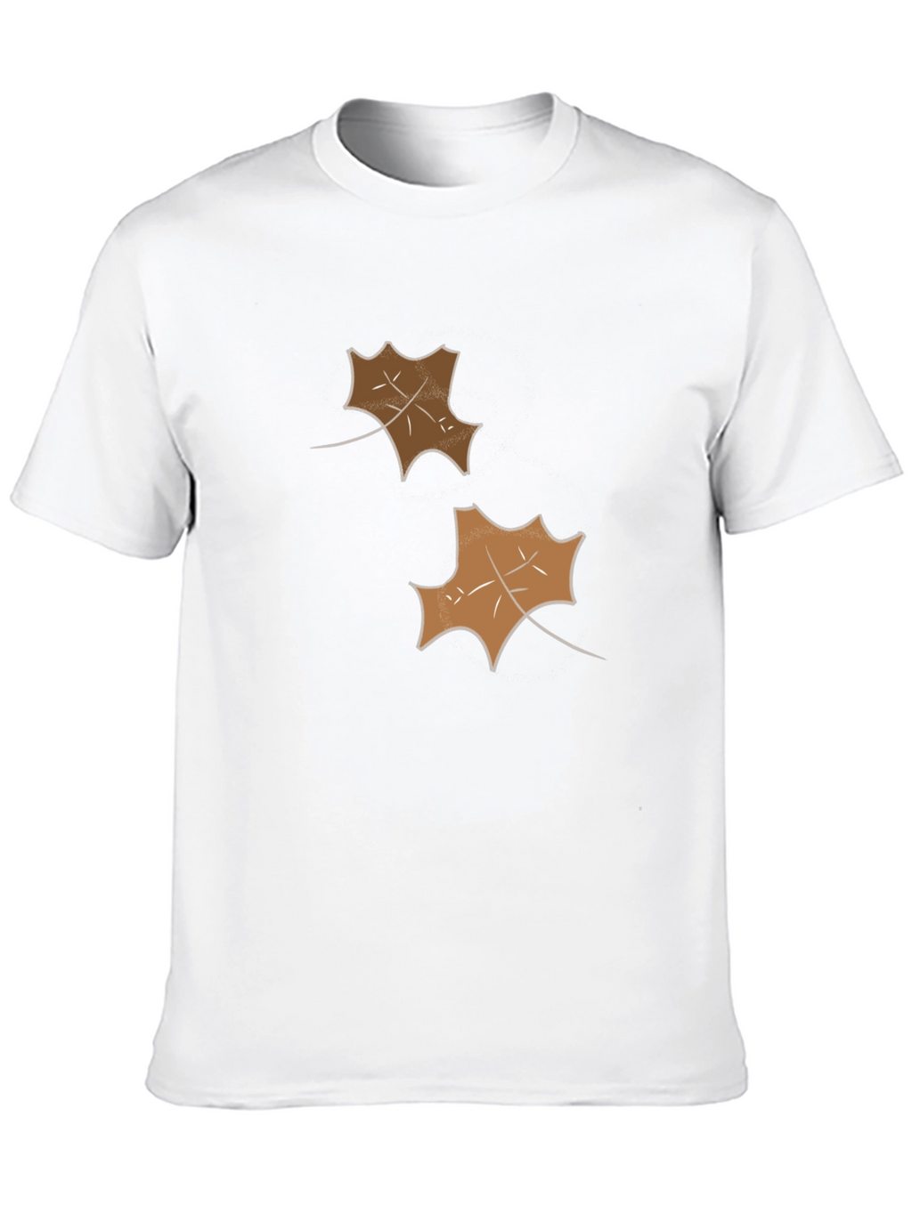 Mens Black Leaf Graphic Tee