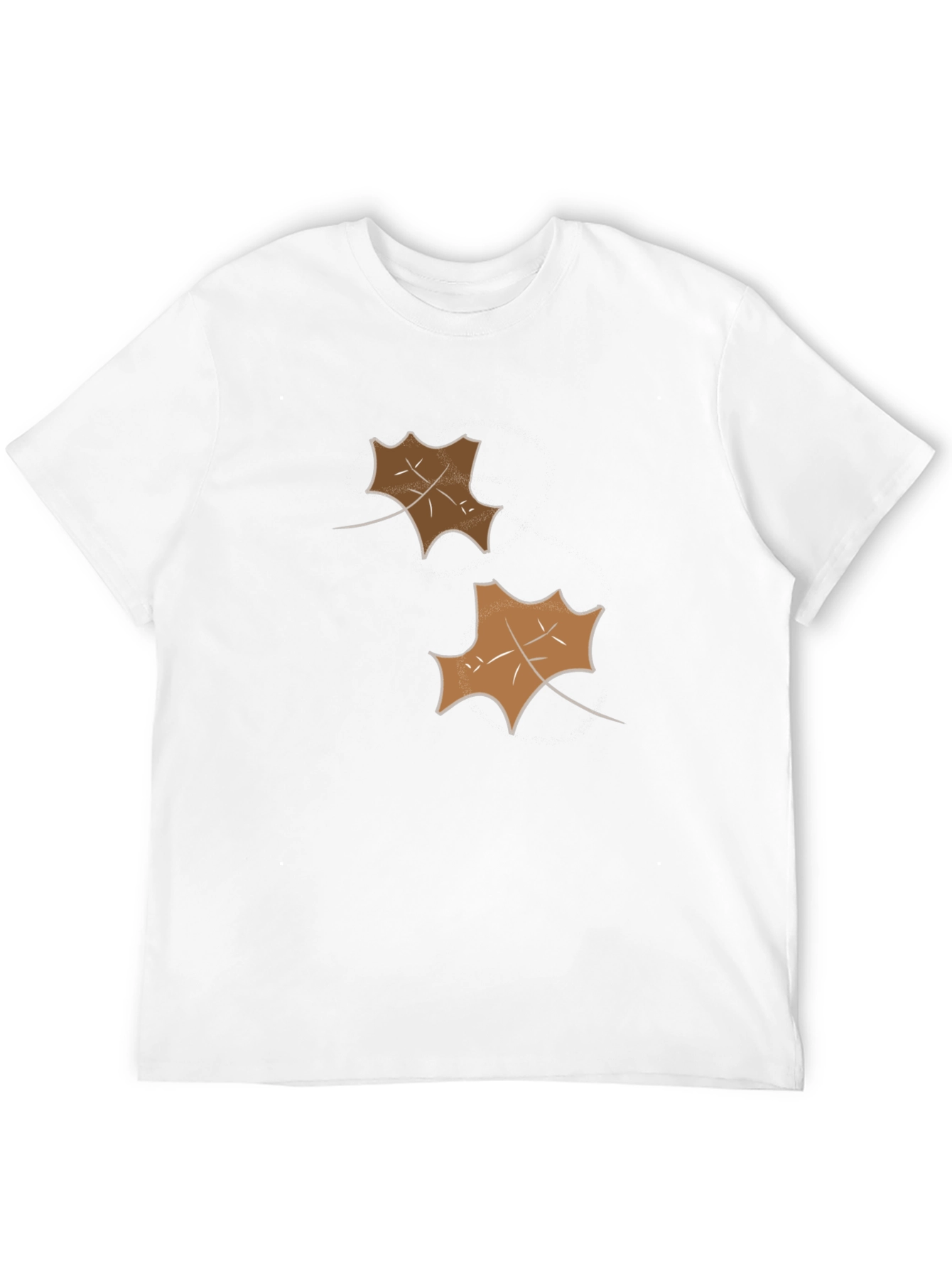 Mens Black Leaf Graphic Tee