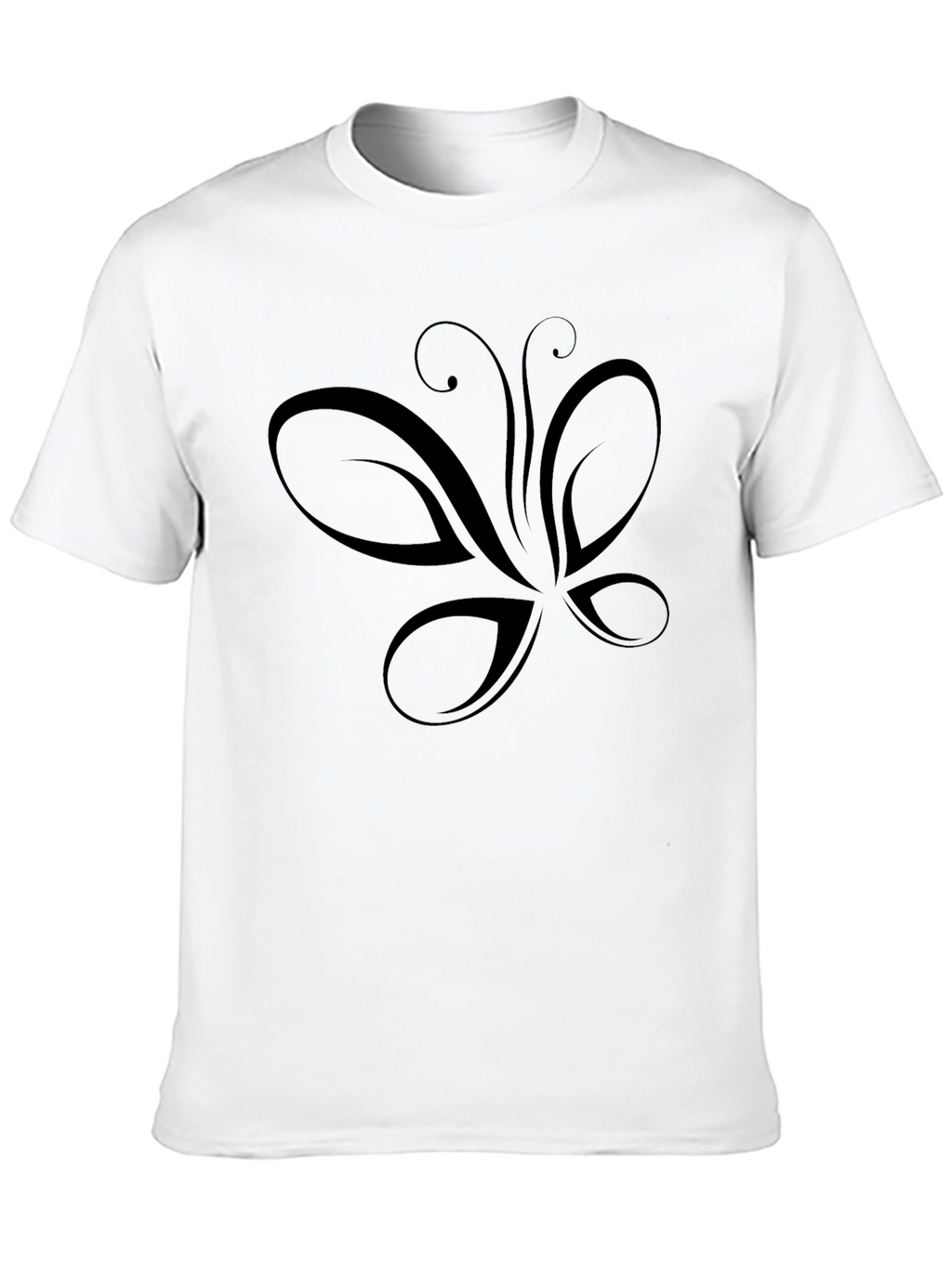 Black Butterfly Graphic Print T-Shirt