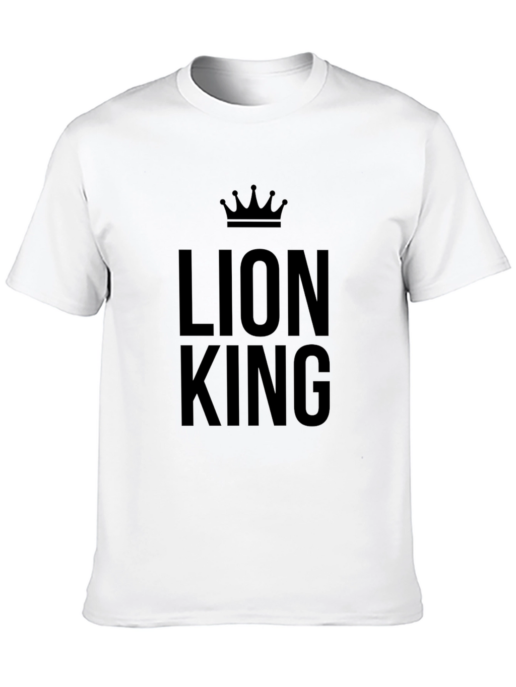 Lion King Crown Graphic Tee - Black