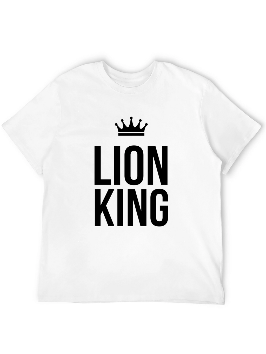 Lion King Crown Graphic Tee - Black