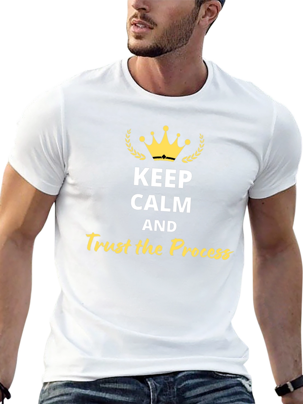 Keep Calm and Trust the Process Black Tee