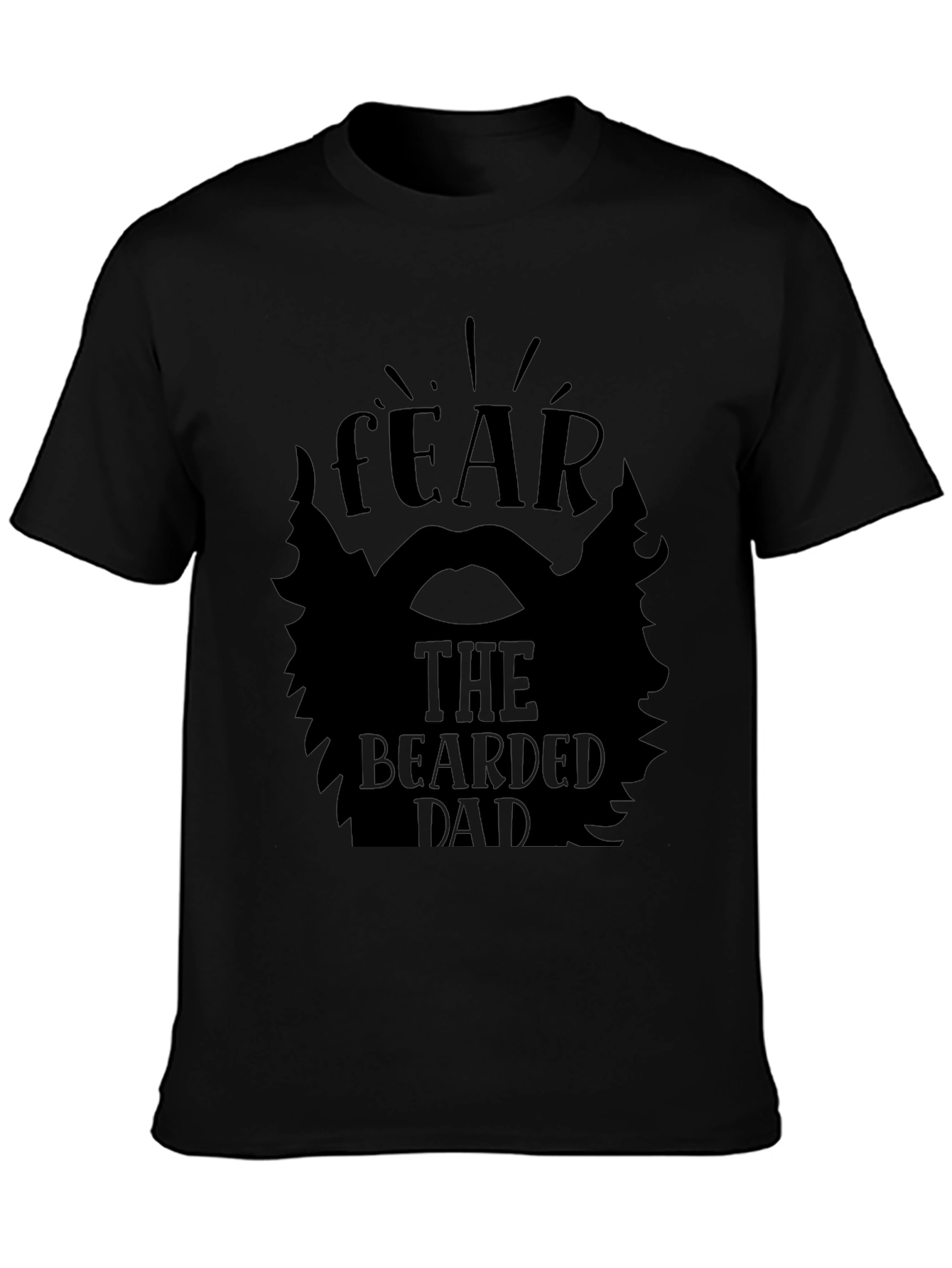 Fear the Bearded Dad Black T-Shirt