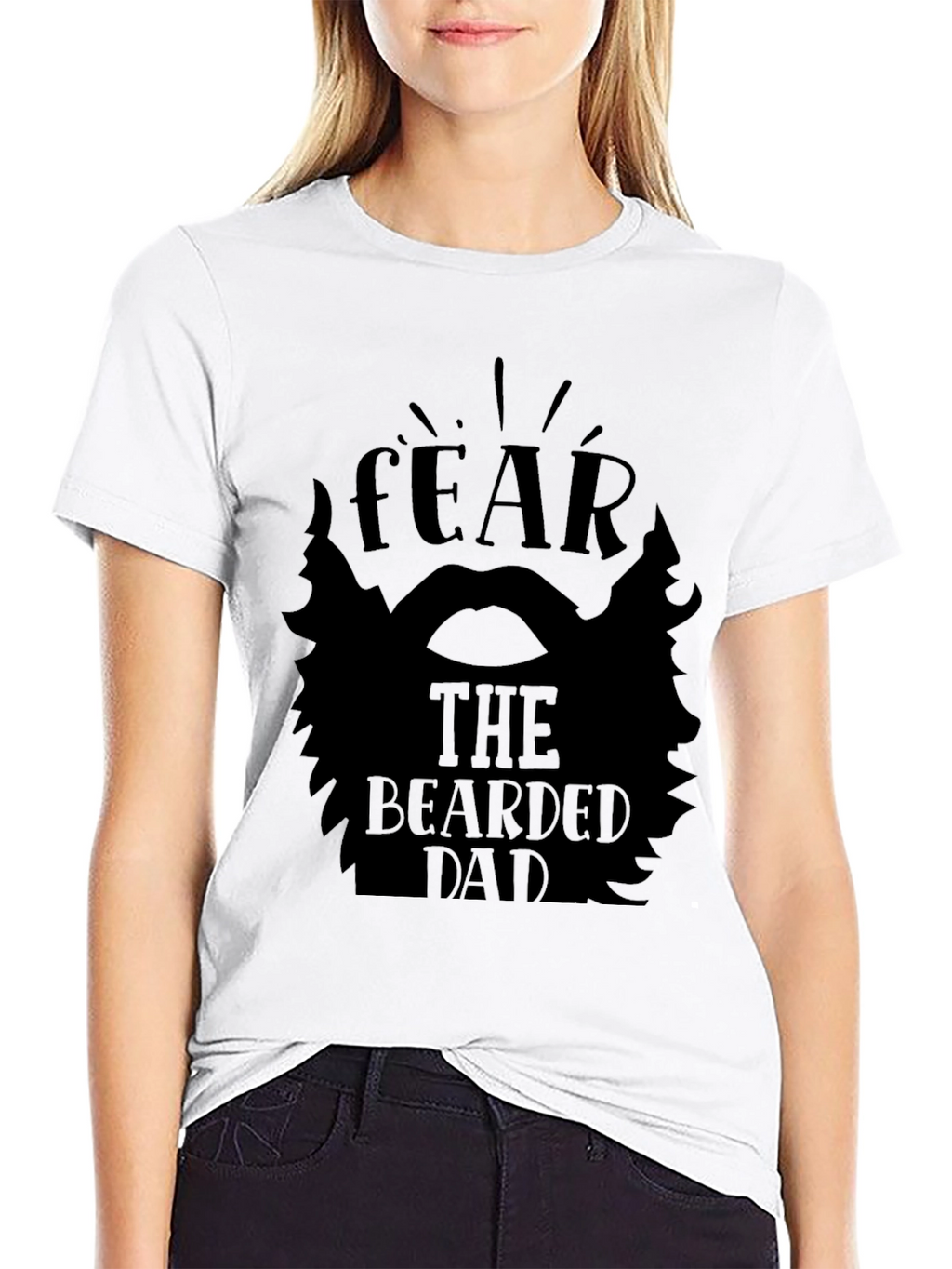 Fear the Bearded Dad Black T-Shirt