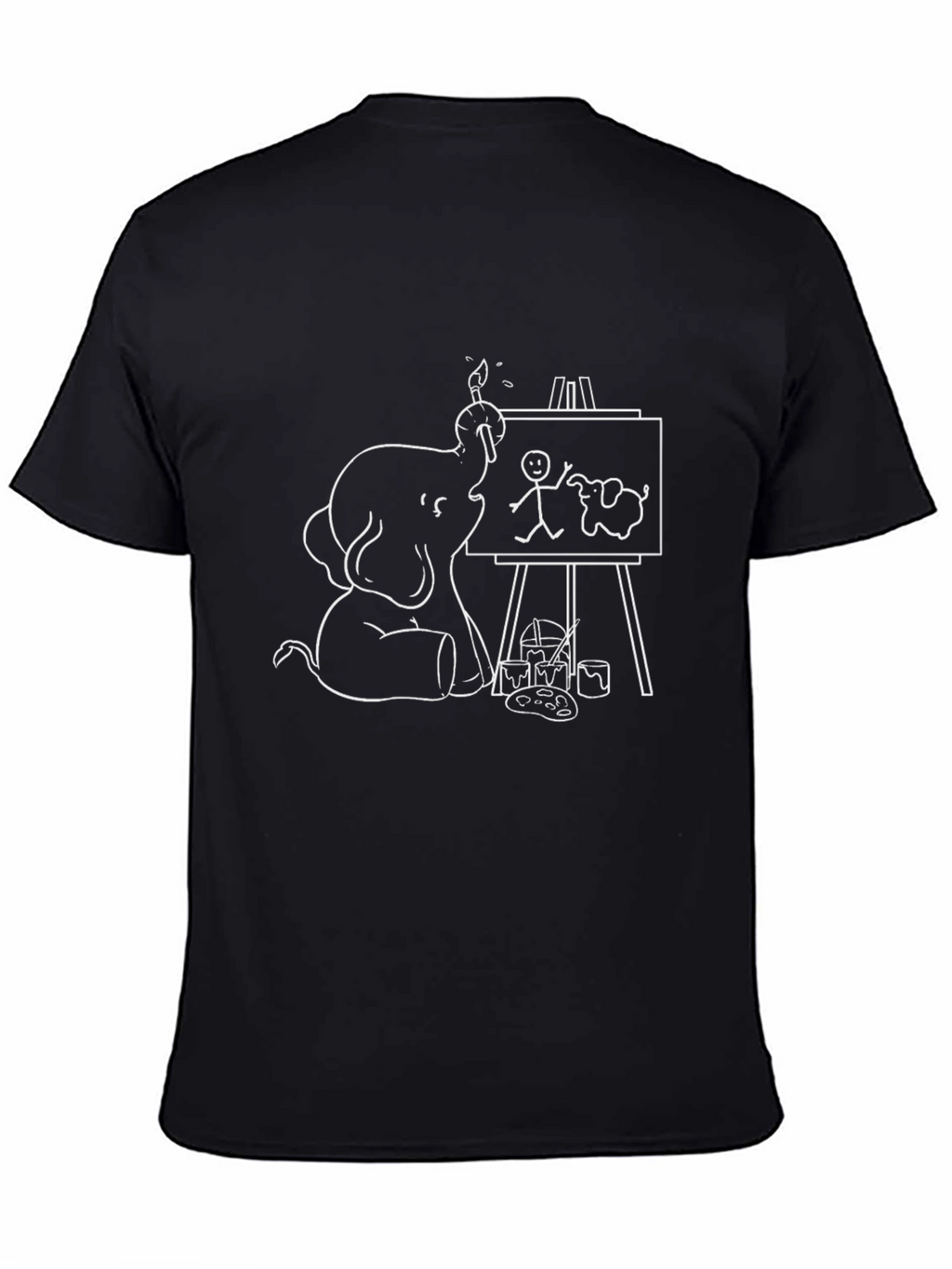 Elephant Artist T-Shirt - Unique Graphic Tee