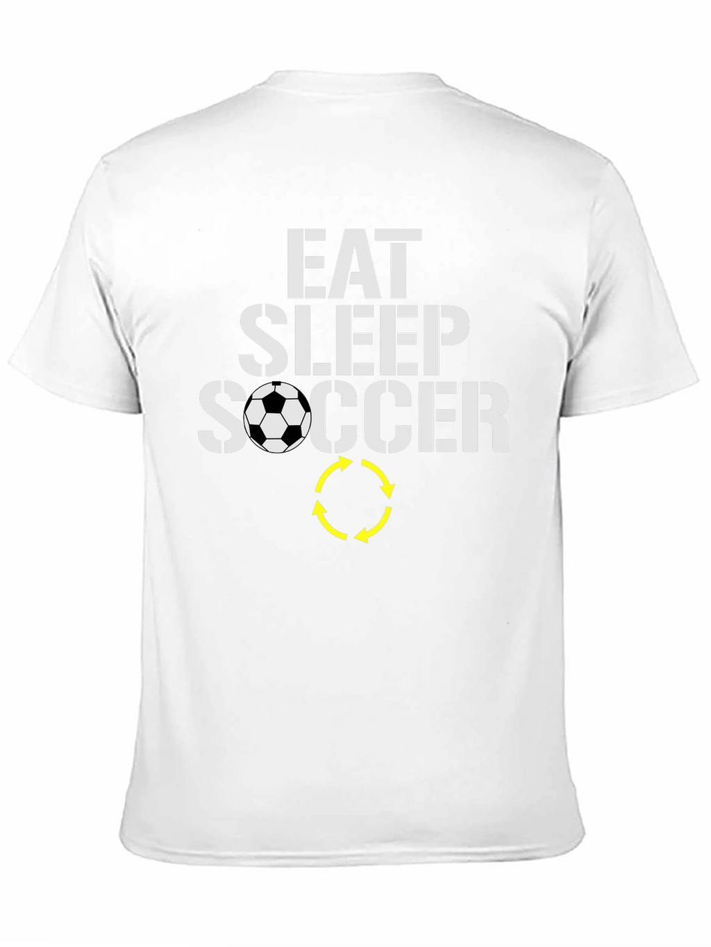 Eat Sleep Soccer T-Shirt - Black Graphic Tee