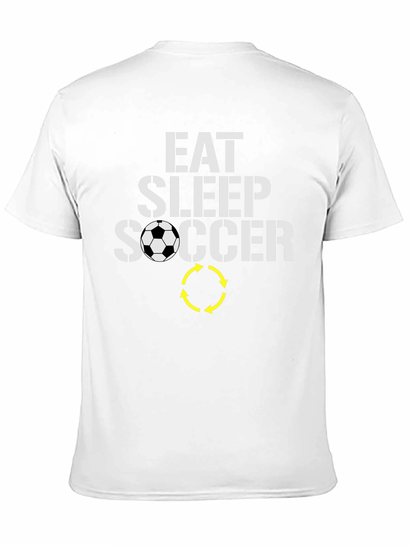 Eat Sleep Soccer T-Shirt - Black Graphic Tee