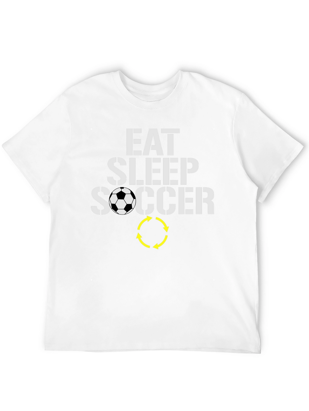 Eat Sleep Soccer T-Shirt - Black Graphic Tee